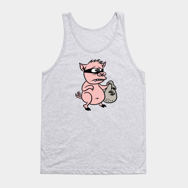 Piggy Boy Floyd Tank Top by brightredrocket